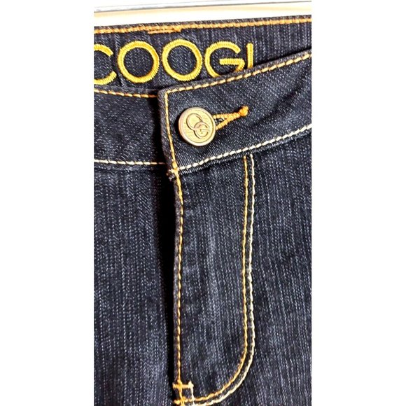 Women's COOGI Black Bootcut Jeans 15/16  Logo Pockets Gold embroidered NWOT - Picture 2 of 8